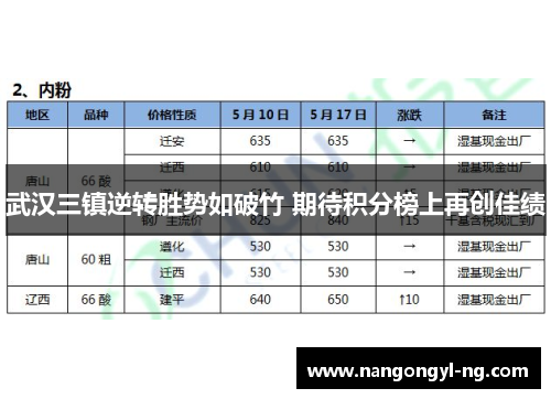 武汉三镇逆转胜势如破竹 期待积分榜上再创佳绩