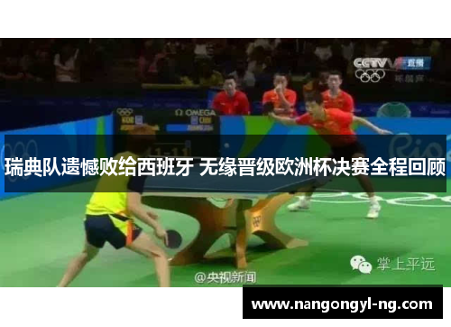 瑞典队遗憾败给西班牙 无缘晋级欧洲杯决赛全程回顾